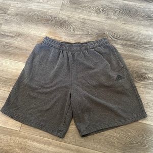 Grey Adidas Cotton Shorts Large